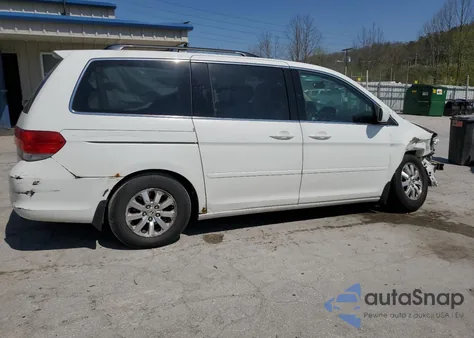 2010 Honda Odyssey Ex z USA, uszkodzony, nr VIN 5FNRL3H48AB050879